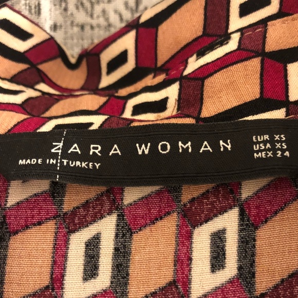 ✨3/$20✨Zara Dress; button down front w bow - Picture 2 of 4